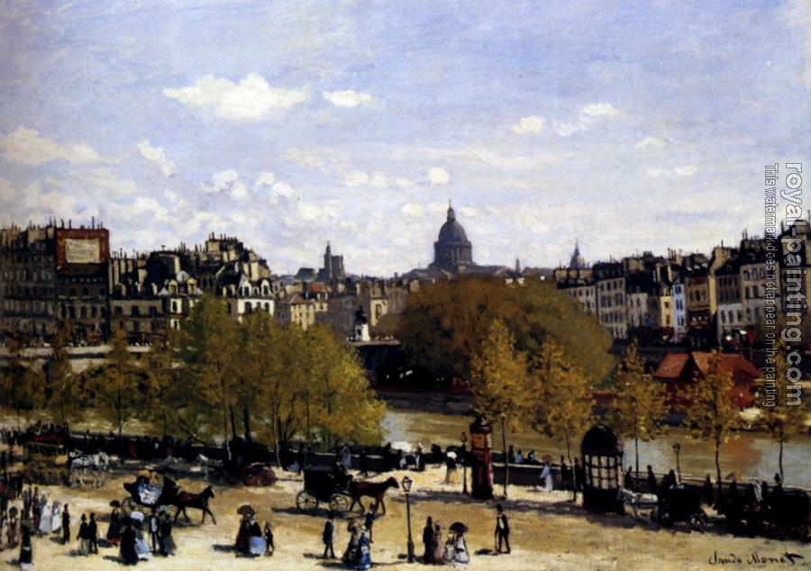 Claude Oscar Monet : The Quai Du Louvre, Paris